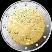 *2 Euro Francúzsko 2015, Mier v Európe - Kliknutím na obrázok zatvorte -